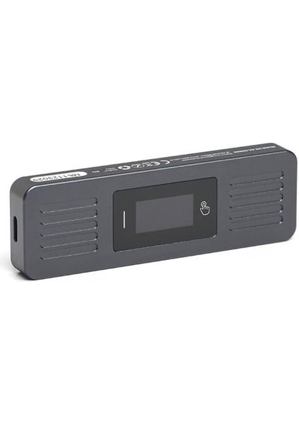 Dk-Ac-Dsem6 Usb3.2 Gen2 Type-C - M.2 Nvme & Sata Ngff SSD LED Dokunmatik Ekranlı Disk Kutusu