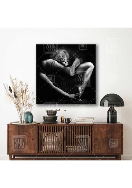 Uzanan Kadın Galaksi Uzay Yıldızlar Yatay Kanvas Tablo