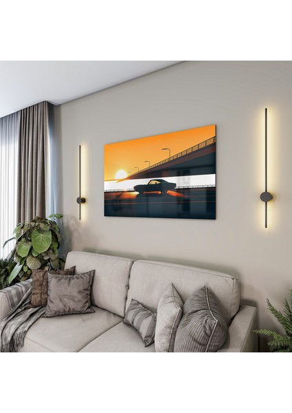 Arabalar Cam Tablo - Klasik Arabalar - Yatay Motif 02-029 fırsatları