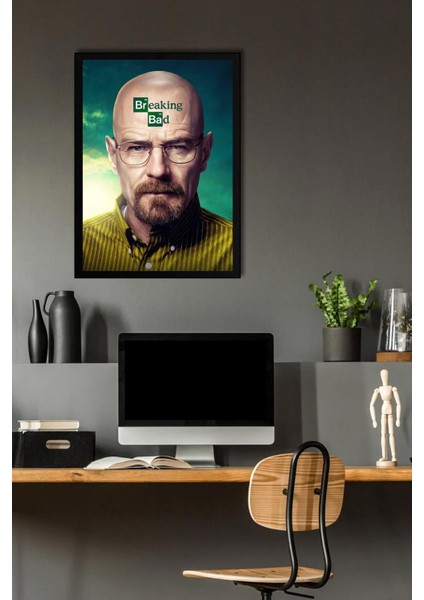 Breaking Bad Çerçeveli Tablo - Dizi Afişi Walter White Poster Tablo fiyatları