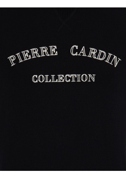 Erkek Lacivert Slim Fit Bisiklet Yaka Triko Kazak 50259091-VR033