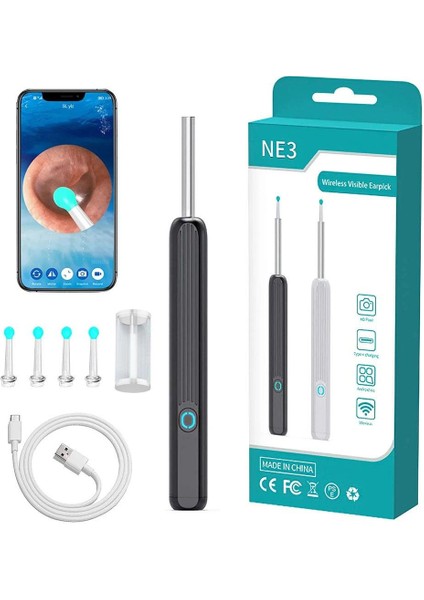 PM-24065 ENDOSKOP KAMERALI KULAK TEMİZLEME CİHAZI ALL-IN-ONE SET