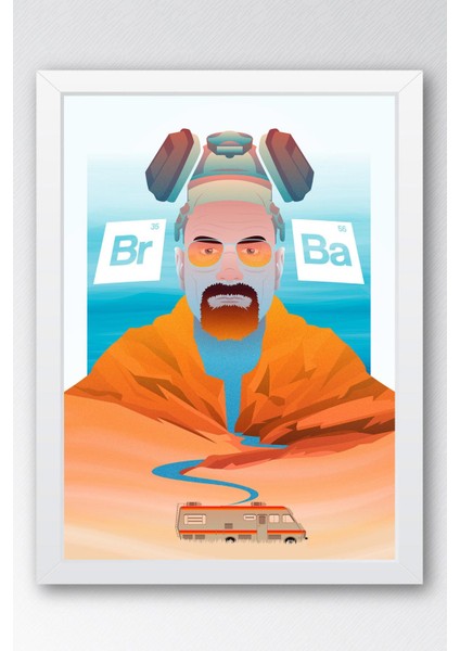 Breaking Bad Çerçeveli Tablo - Dizi Afişi Poster Tablo