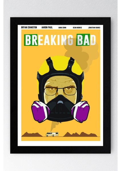 Breaking Bad Çerçeveli Tablo - Dizi Afişi Poster Tablo