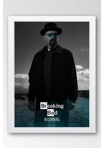 Breaking Bad Çerçeveli Tablo - Dizi Afişi Heisenberg Poster Tablo