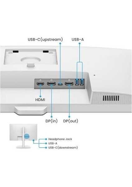 27" IPS GW2790QT 5ms 75HZ Hdmı-Dp Pıvot Kurumsal Monitör 2560X1440 Beyaz indirimleri