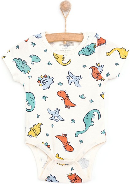 Dinazor Desenli Kısa Kol Body