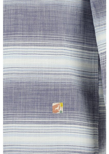 Uzun Kol Regular Fit Spor Çizgili Pamuk Gömlek fırsatları