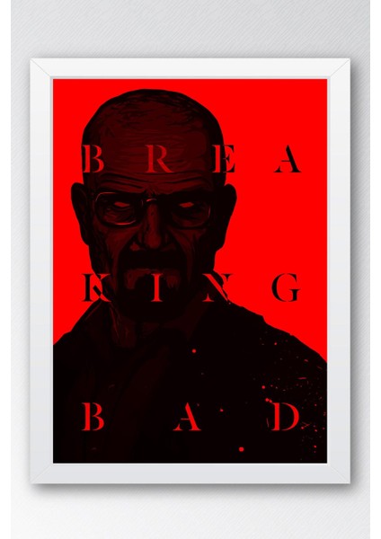 Breaking Bad Çerçeveli Tablo - Dizi Afişi Poster Tablo