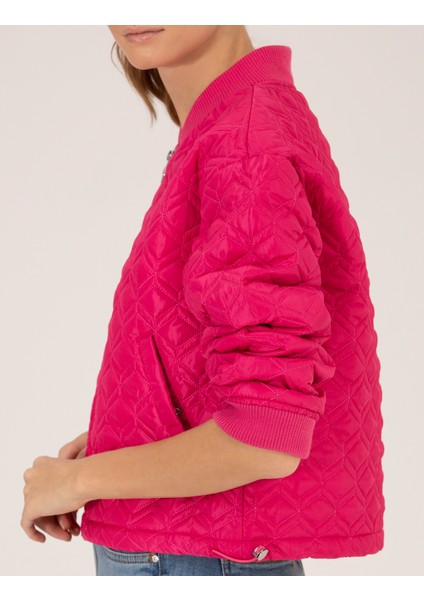 Kadın Fuşya Crop Top Mont 50263118-VR023