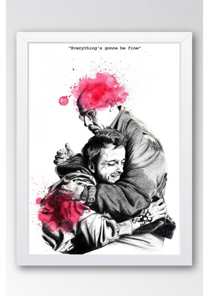 Breaking Bad Çerçeveli Tablo - Dizi Afişi Poster Tablo