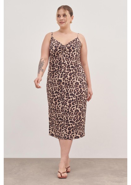 Ip Askılı Düğümlü Elbise