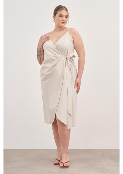 Keten Anvelop Elbise