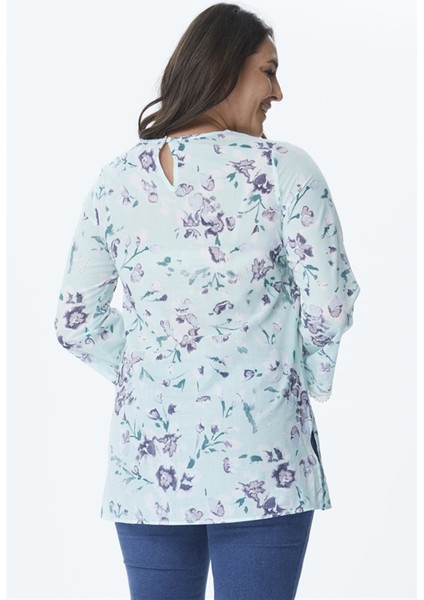 Uzun Kollu İnce Dantel Şeritli Tunik fiyatları