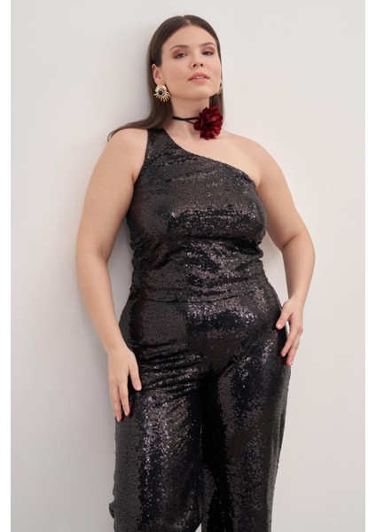 Tek Omuz Astarlı Payetli Top modelleri