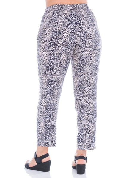 Beli Lastikli Bağcıklı Pantolon 12372-m