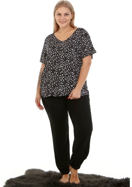 Ev Rahatlığı Paçası Lastikli Pijama Takımı