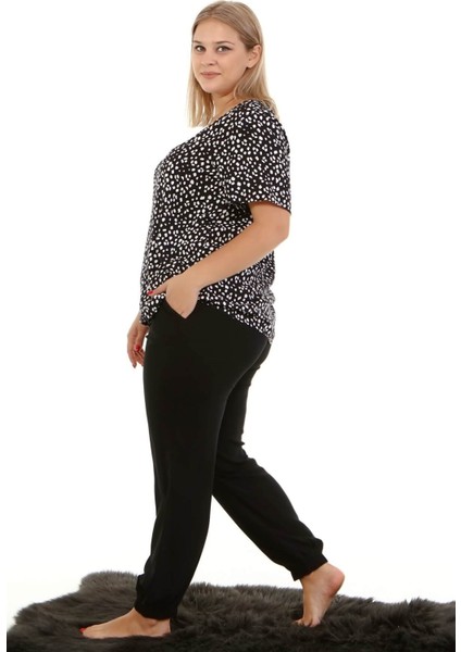 Ev Rahatlığı Paçası Lastikli Pijama Takımı