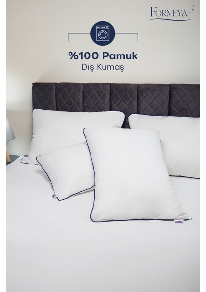 Climate %100 Pamuk Nano Jel Yastık Otel Yastığı 50*70 Cm Dış Kumaş 1100 gram