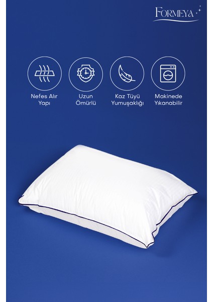 Climate %100 Pamuk Nano Jel Yastık Otel Yastığı 50*70 Cm Dış Kumaş 1100 gram