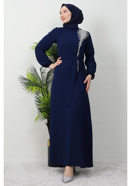 Sinem Tesettür Elbise Haki