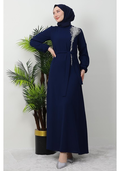 Sinem Tesettür Elbise Haki modelleri