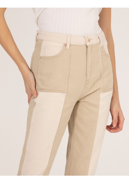 Kadın Bej Jean Pantolon 50266498-VR011