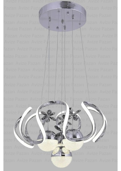 Ahtapot Gold/gümüş Lu x ury 4 Toplu Modern Salon Avize ve Oturma Odası Ledli Avize
