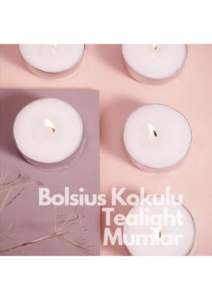 Şeker Baharat Kokulu Tealight Mum, 18'li Pkt, 3,5 Saat Yan Ma, Doğal Özler Içerir,palmiye Yağı Yoktur modelleri