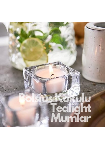 Vanilya Kokulu Tealight Mum, 18'li Paket, 3,5 Saat Yan Ma, Doğal Özler Içerir, Palmiye Yağı Içermez fiyatları