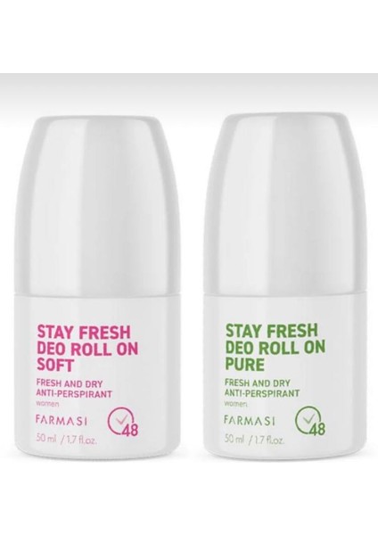 Anti-Perspirant Deo Roll On Kadın Soft & Anti-Perspirant Deo Roll On Kadın Pure