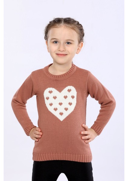 Kız Çocuk Regular Fit Basic Triko Kazak