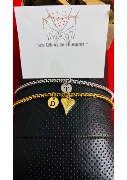 Çelik Bileklik Harfli Sevgililer Gününe Özel Kararmaz fırsatları
