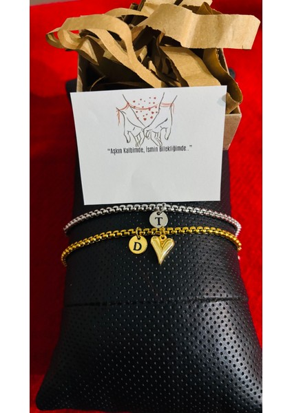 Çelik Bileklik Harfli Sevgililer Gününe Özel Kararmaz indirimleri
