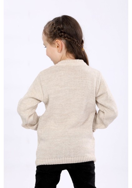 Kız Çocuk Regular Fit Basic Triko Kazak