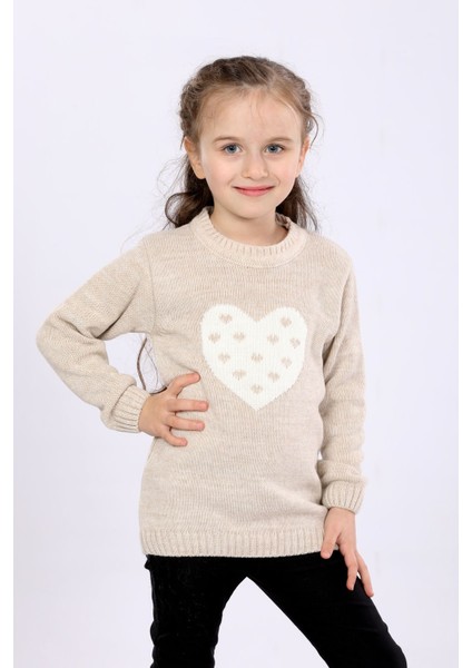 Kız Çocuk Regular Fit Basic Triko Kazak