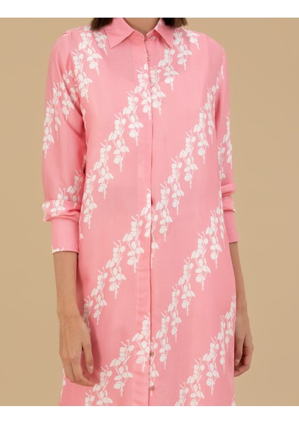 Kadın Pembe Comfort Fit Tunik 50269349-VR167