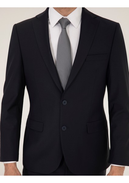 Erkek Lacivert Slim Fit Takım Elbise 50269246-VR033