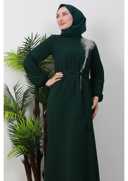 Sinem Tesettür Elbise Haki indirimleri
