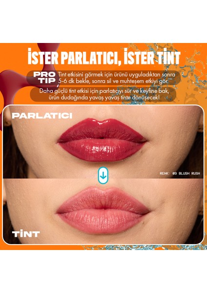 Lıp I.v. Vitamin Içeren Parlatıcı + Tint - 08 Drippin' In Rose