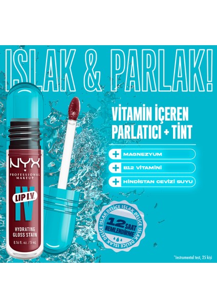 Lıp I.v. Vitamin Içeren Parlatıcı + Tint - 08 Drippin' In Rose