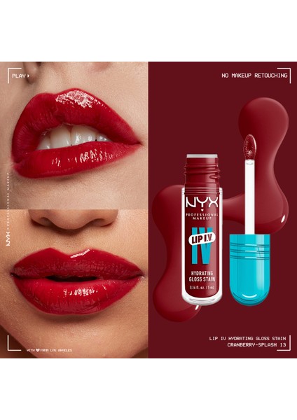 Lıp I.v. Vitamin Içeren Parlatıcı + Tint - 13 Cranberry Splash