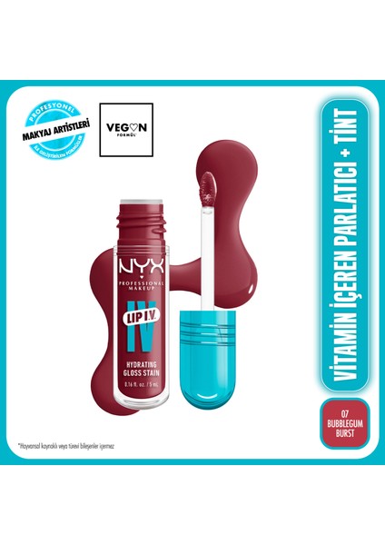 Lıp I.v. Vitamin Içeren Parlatıcı + Tint - 07 Bubblegum Burst