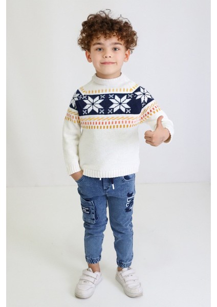 Erkek Çocuk Regular Fit Bisiklet Yaka Triko Kazak