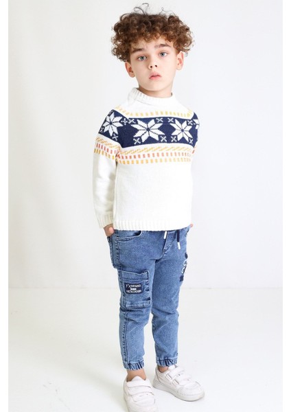 Erkek Çocuk Regular Fit Bisiklet Yaka Triko Kazak