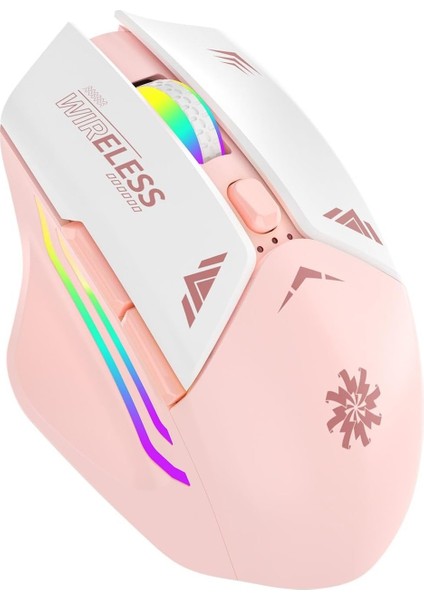 Blackbird Game Center Rgb Şarjlı Kablosuz 1600DPI Işıklı Kablosuz Mouse Bwm2