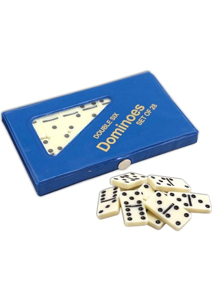 Büyük Boy Domino Oyun Seti Seramik Çantalı 4 x 24 x 1 cm