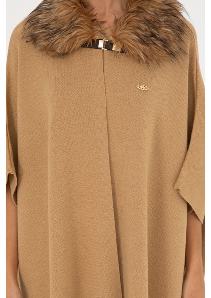 Kadın Kum Melanj Panço 50270464-VR123