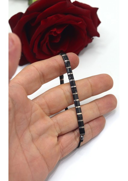 Deri ve Oniks Taşlı Doğal Taş Bay-Bayan Bileklik 201023652 modelleri