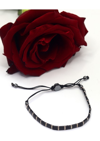 Deri ve Oniks Taşlı Doğal Taş Bay-Bayan Bileklik 201023652 fırsatları